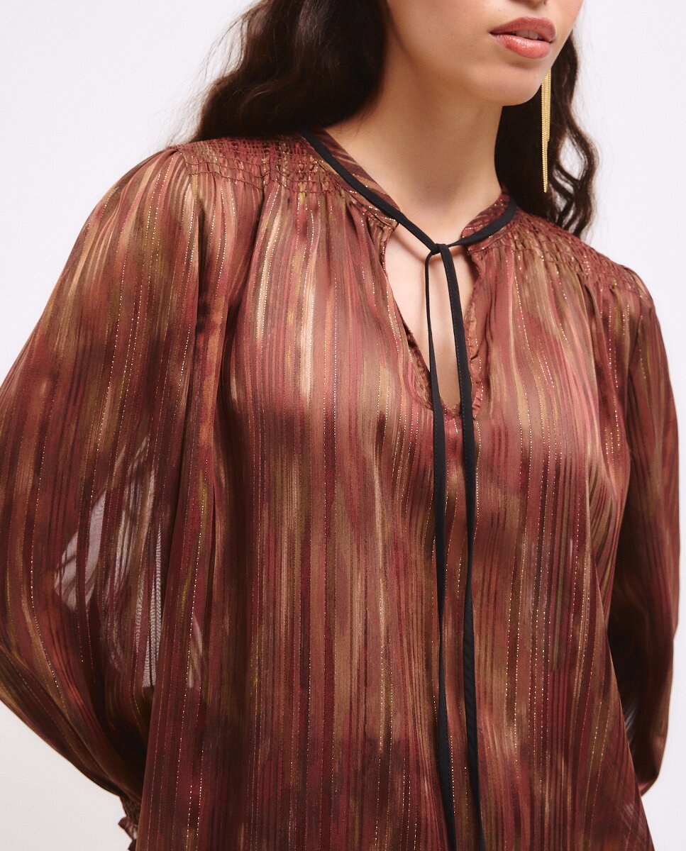 Imagen 0 de Blusa manga larga Coupe con cordón