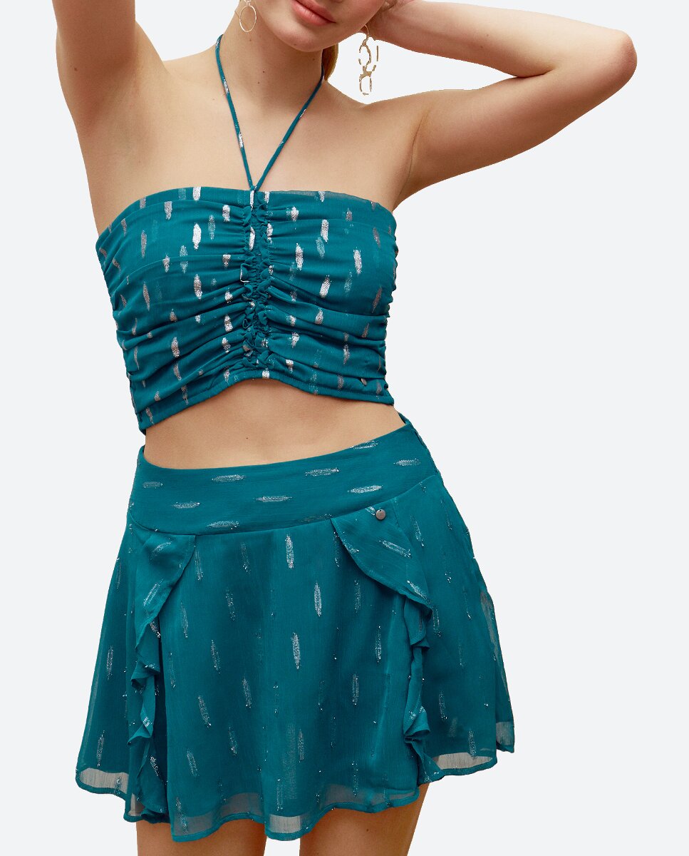 Imagen 0 de Top de mujer drapeado chiffon