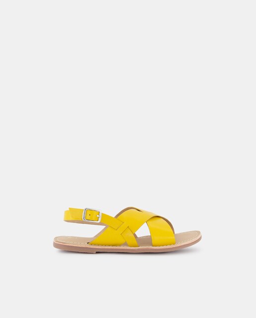 Imagen 0 de Sandalia pala cruzada de piel