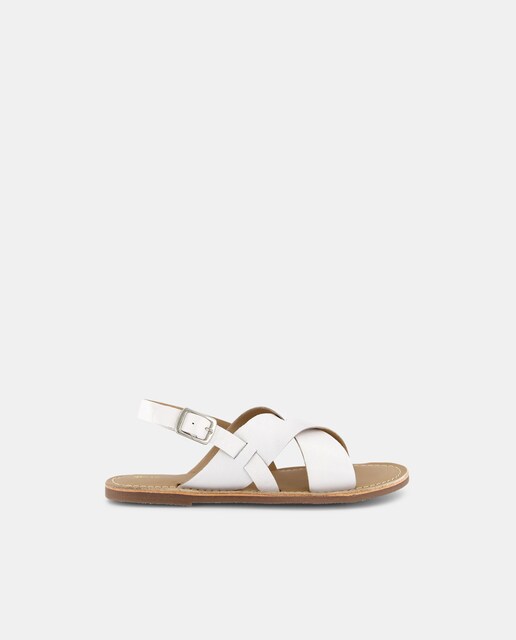 Imagen 0 de Sandalia pala cruzada de piel