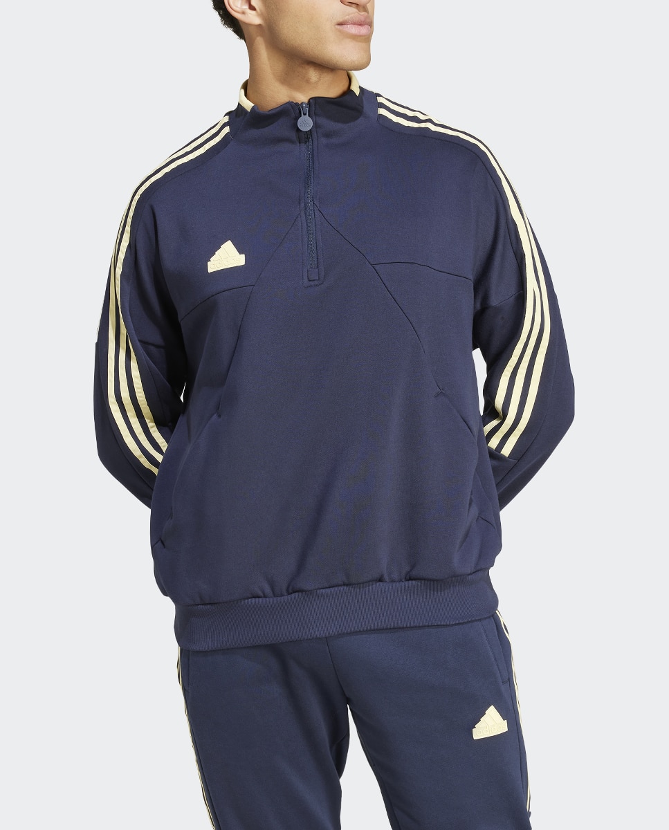Imagen 0 de Sudadera de hombre House of Tiro Fleece Half-Zip adidas