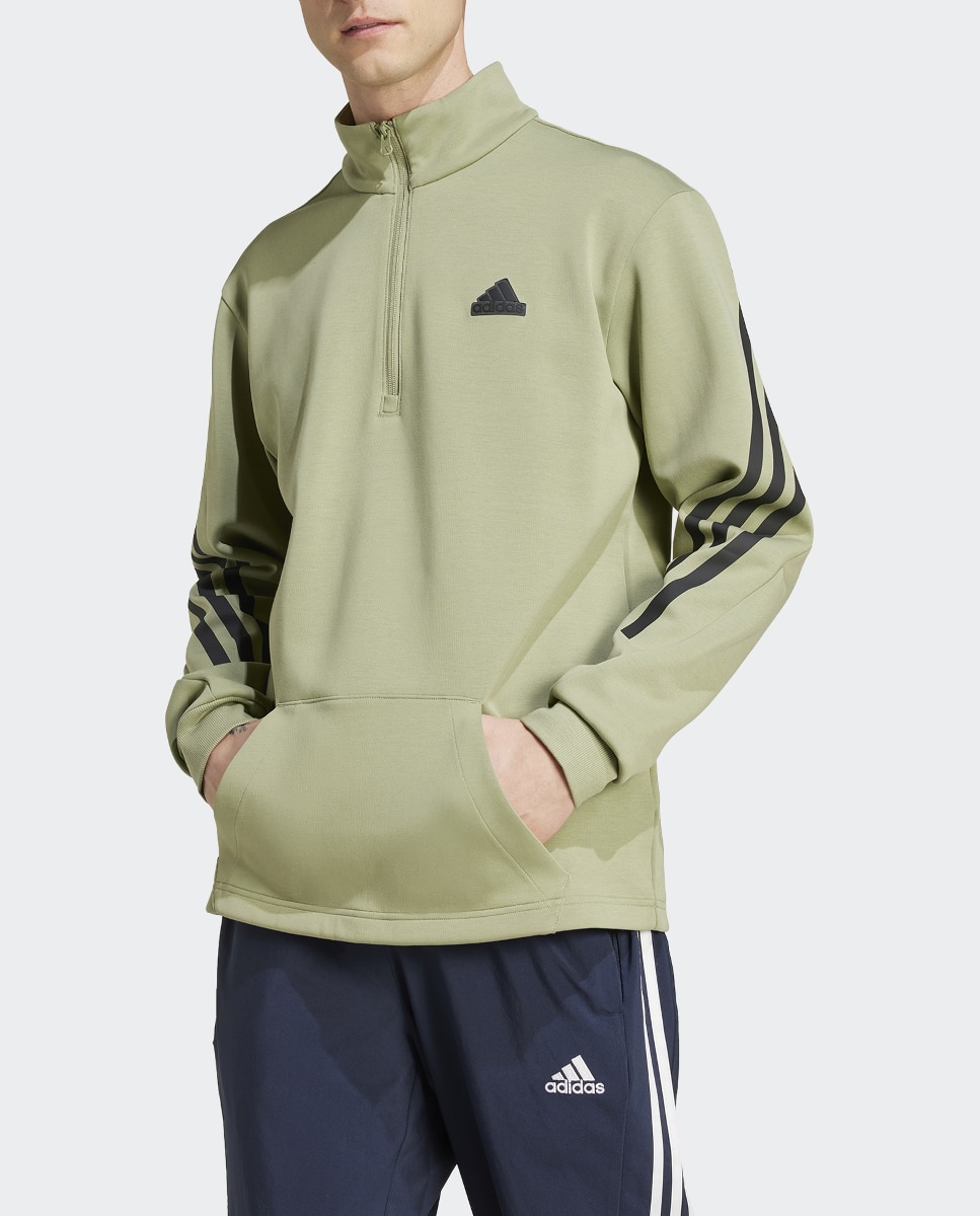 Imagen 0 de Sudadera de hombre Future Icons Half-Zip 3 bandas adidas