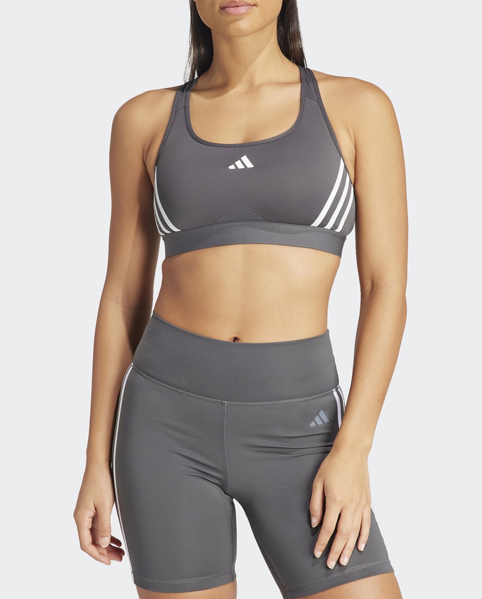 Imagen 0 de Top de mujer Powerimpact Train Medium-Support 3 bandas adidas