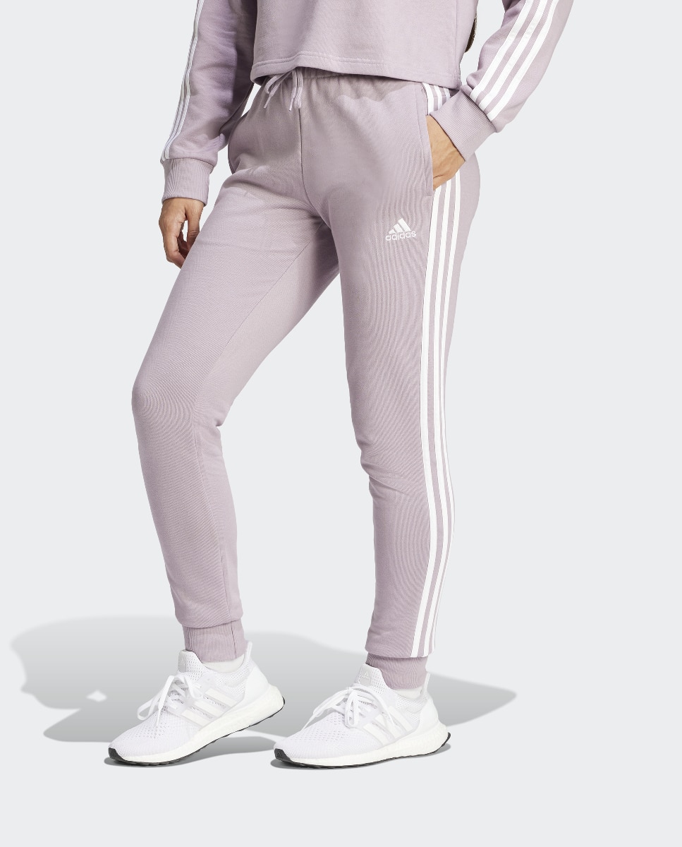 Imagen 0 de Pantalón de mujer Essentials French Terry Cuffed 3 bandas adidas