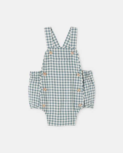 Imagen 0 de Ranita de bebé niño tirantes cuadro vichy