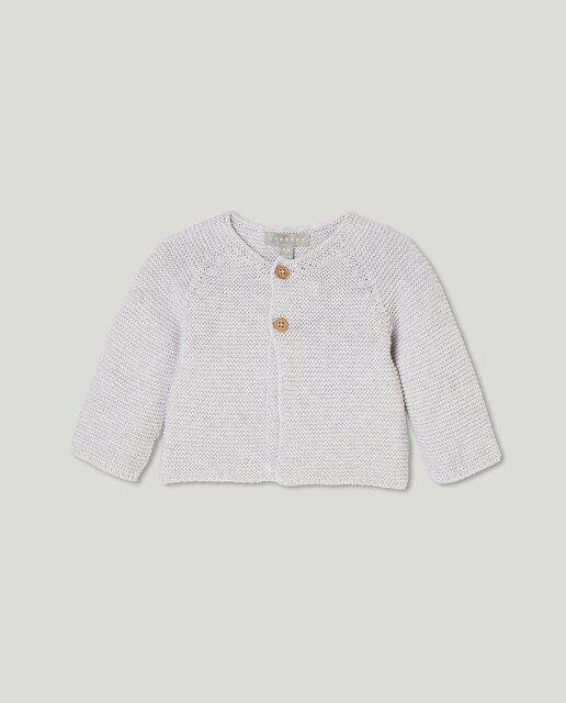 Imagen 0 de Chaqueta de punto de bebé con manga larga y dos botones
