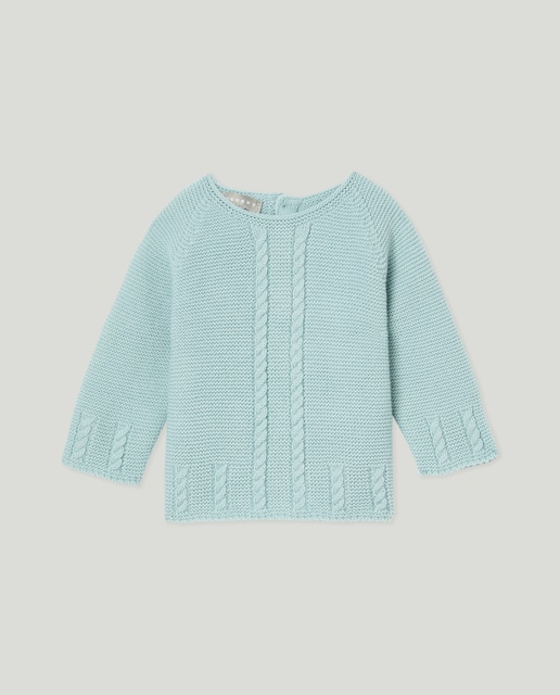Imagen 0 de Jersey de bebé con cuello caja y ochos