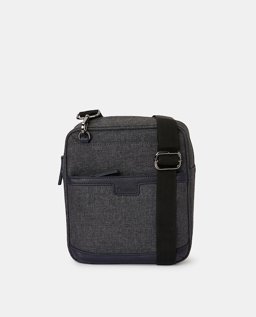 Imagen 0 de Bandolera pequeña en gris con cremallera