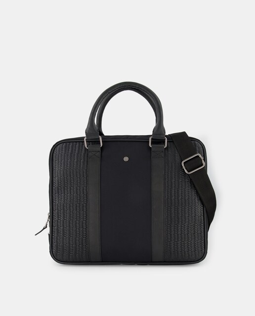 Imagen 0 de Portadocumentos en negro con bandolera extraíble