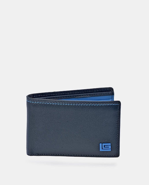 Imagen 0 de Cartera tipo americano con tarjetero de piel multicolor