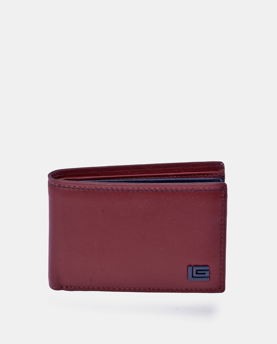 Imagen 0 de Cartera tipo americano con tarjetero de piel multicolor