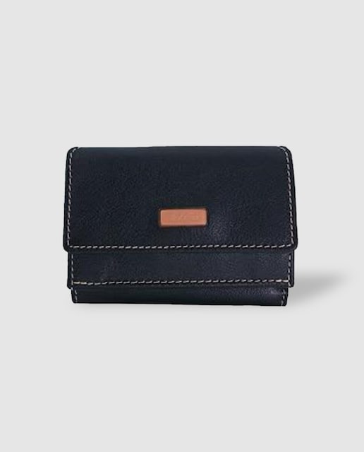 Imagen 0 de Cartera de piel marrón con billetero