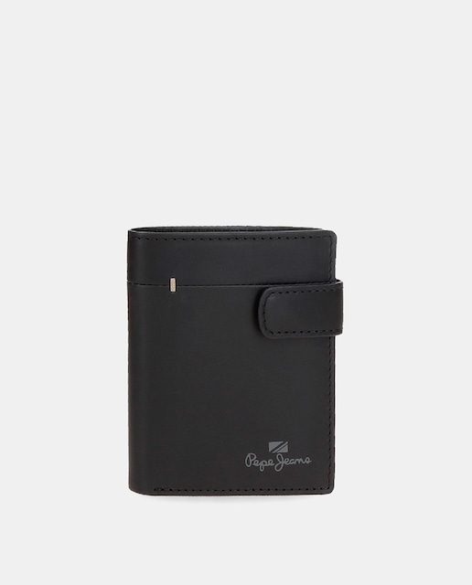 Imagen 0 de Cartera Pepe Jeans Staple con cierre de click Negro