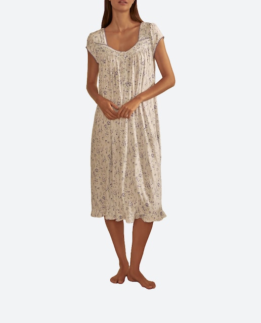 Imagen 0 de Camisón s/m con jaretas estampado flores