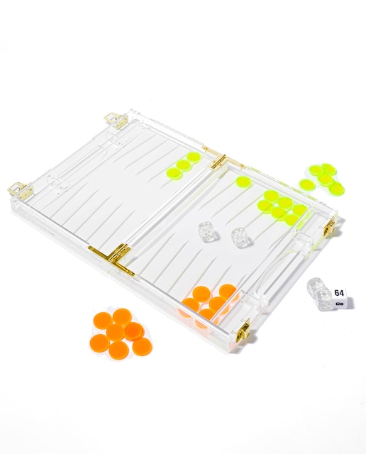 Imagen 0 de Backgammon de viaje Sunnylife Lucite