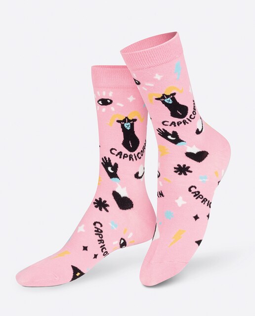 Imagen 0 de Calcetines Eat My Socks Zodiaco Capricornio Talla Única Rosa