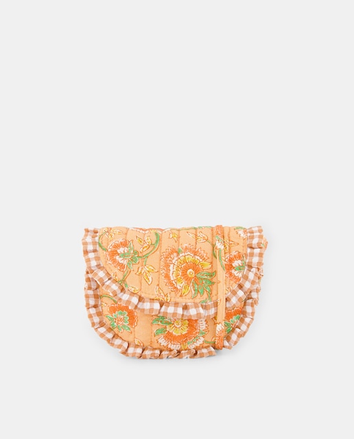 Imagen 0 de Bolso bandolera acolchado volante aop indio de niña