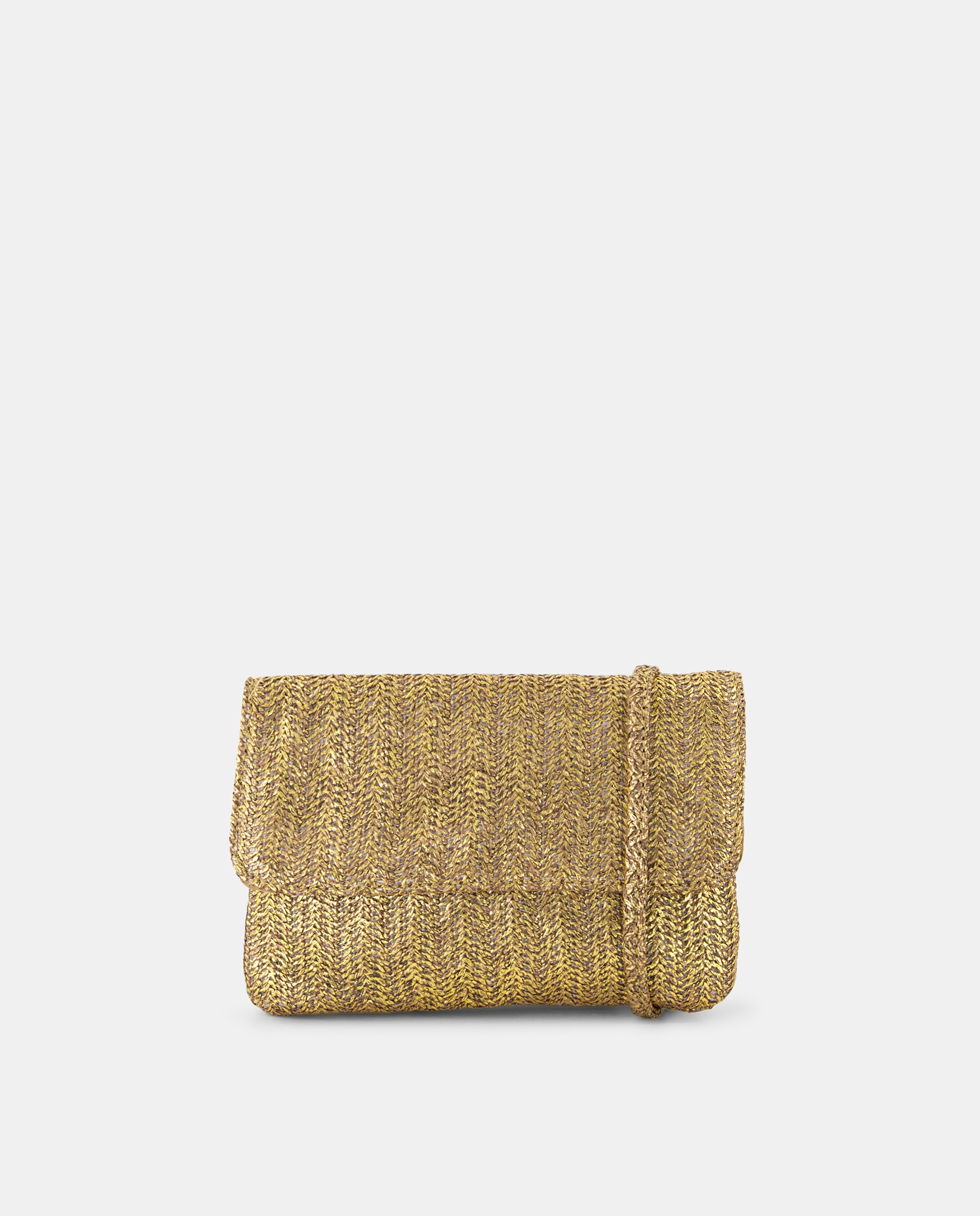 Imagen 0 de Bolso bandolera rafia metalizado de niña
