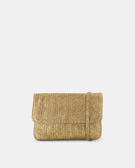 Imagen 0 de Bolso bandolera rafia metalizado de niña
