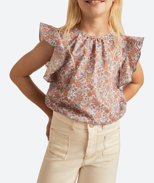 Imagen 0 de Blusa sin mangas estampada de niña