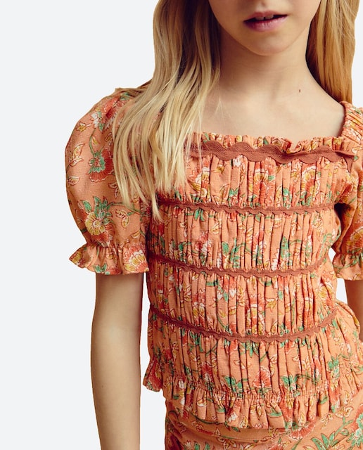 Imagen 0 de Blusa de niña con manga abullonada