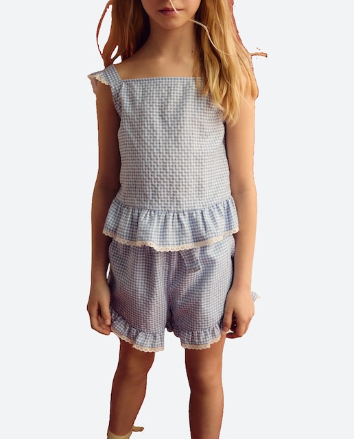 Imagen 0 de Blusa vichy de niña tirantes