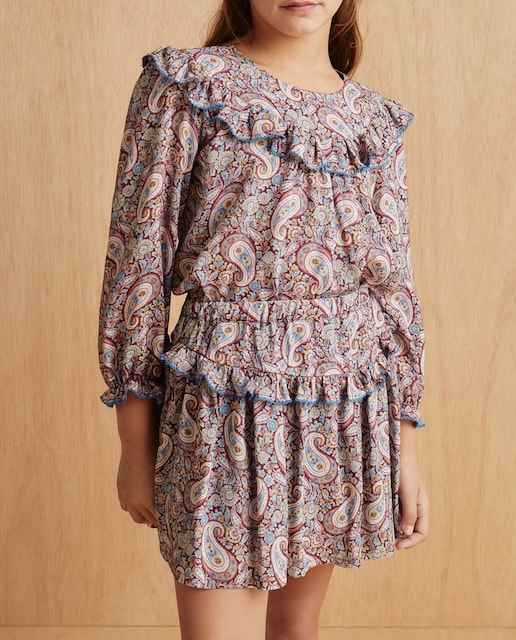 Imagen 0 de Blusa Liberty manga tres cuartos de niña con volante