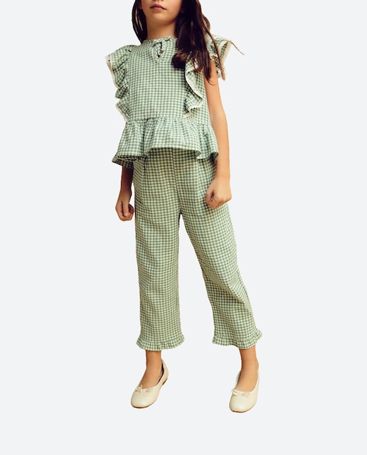 Imagen 0 de Pantalón culotte de niña con volante