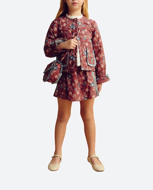 Imagen 0 de Falda lurex de niña con volante