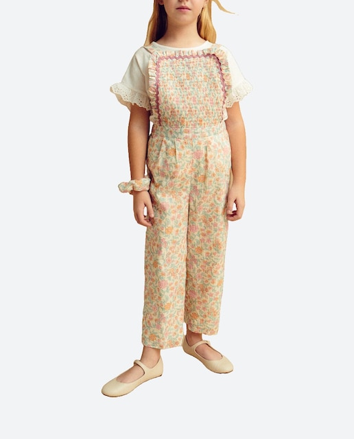 Imagen 0 de Mono largo de niña estampado con gomas