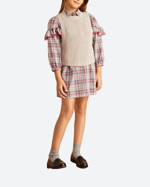 Imagen 0 de Vestido manga francesa de niña