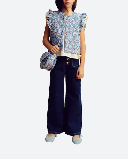 Imagen 0 de Chaleco acolchado de niña estampado
