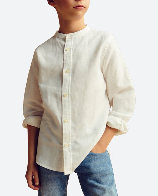 Imagen 0 de Camisa con cuello mao de niño