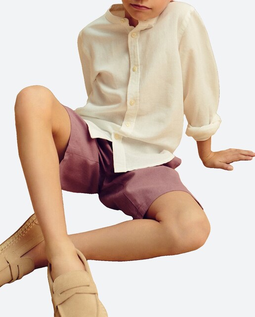 Imagen 0 de Camisa con cuello mao de niño