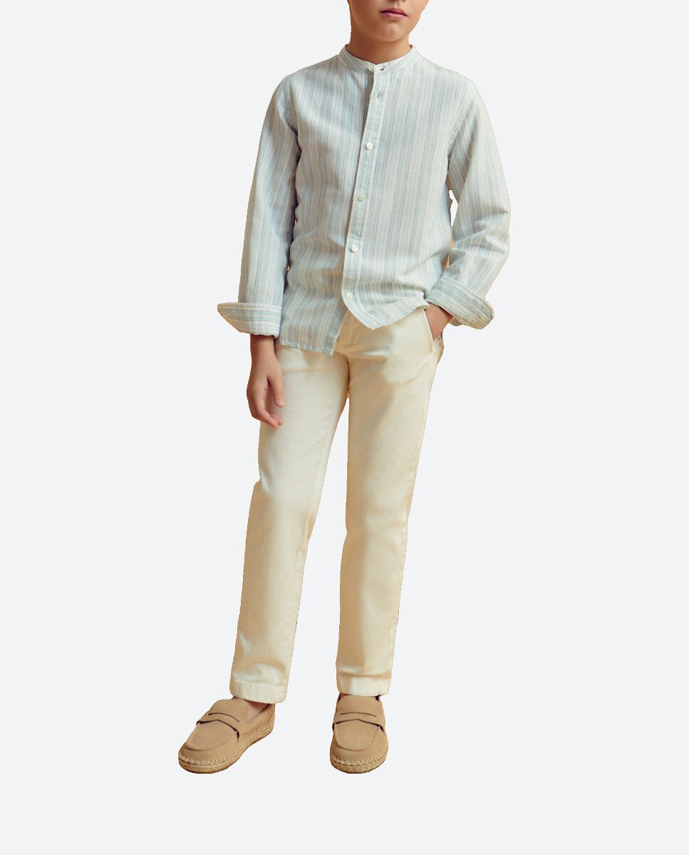 Imagen 0 de Camisa con cuello mao de niño