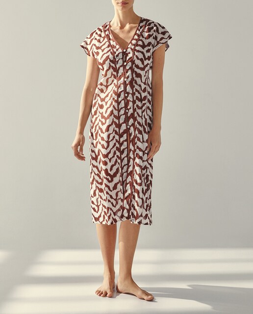 Imagen 0 de Vestido largo con botones delanteros