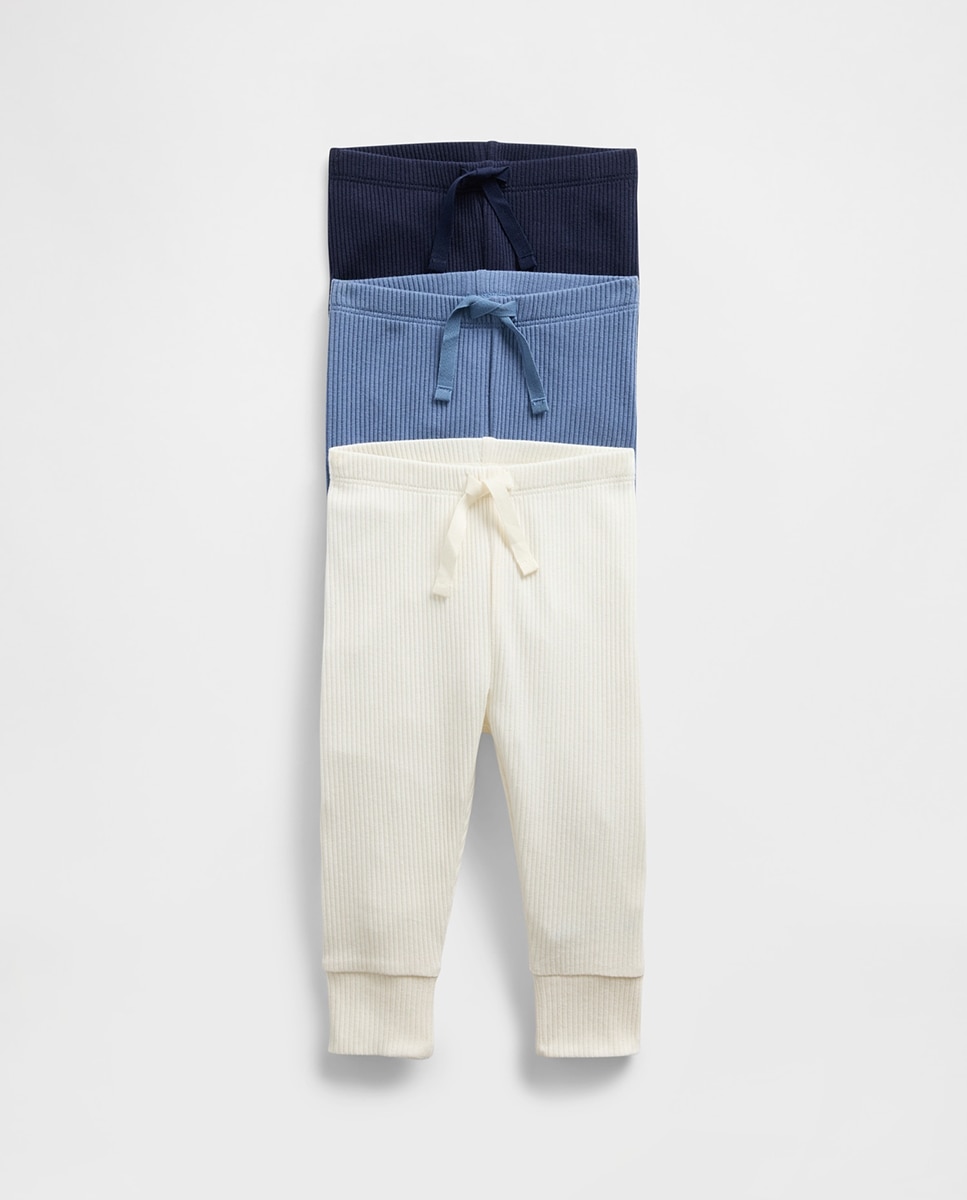 Imagen 0 de Pack de tres pantalones de bebé niña