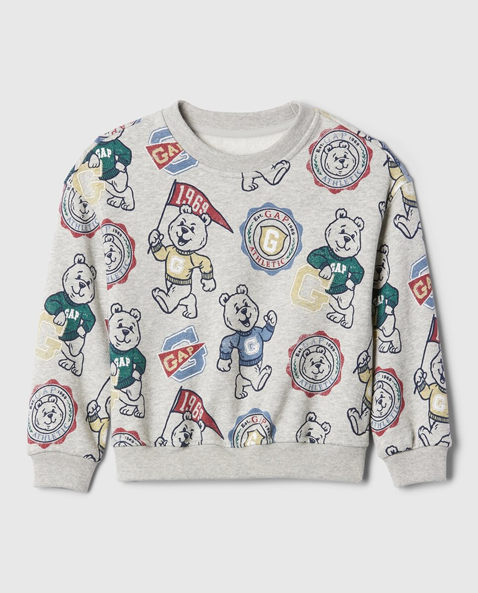 Imagen 0 de Sudadera de niño de manga larga sin capucha con logo de la  marca
