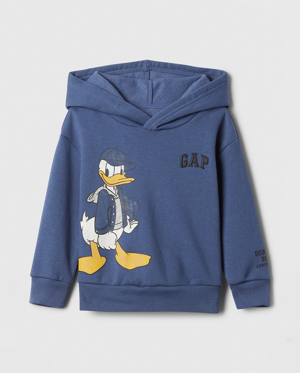 Imagen 0 de Sudadera de niño con capucha y dibujo frontal del pato Donal