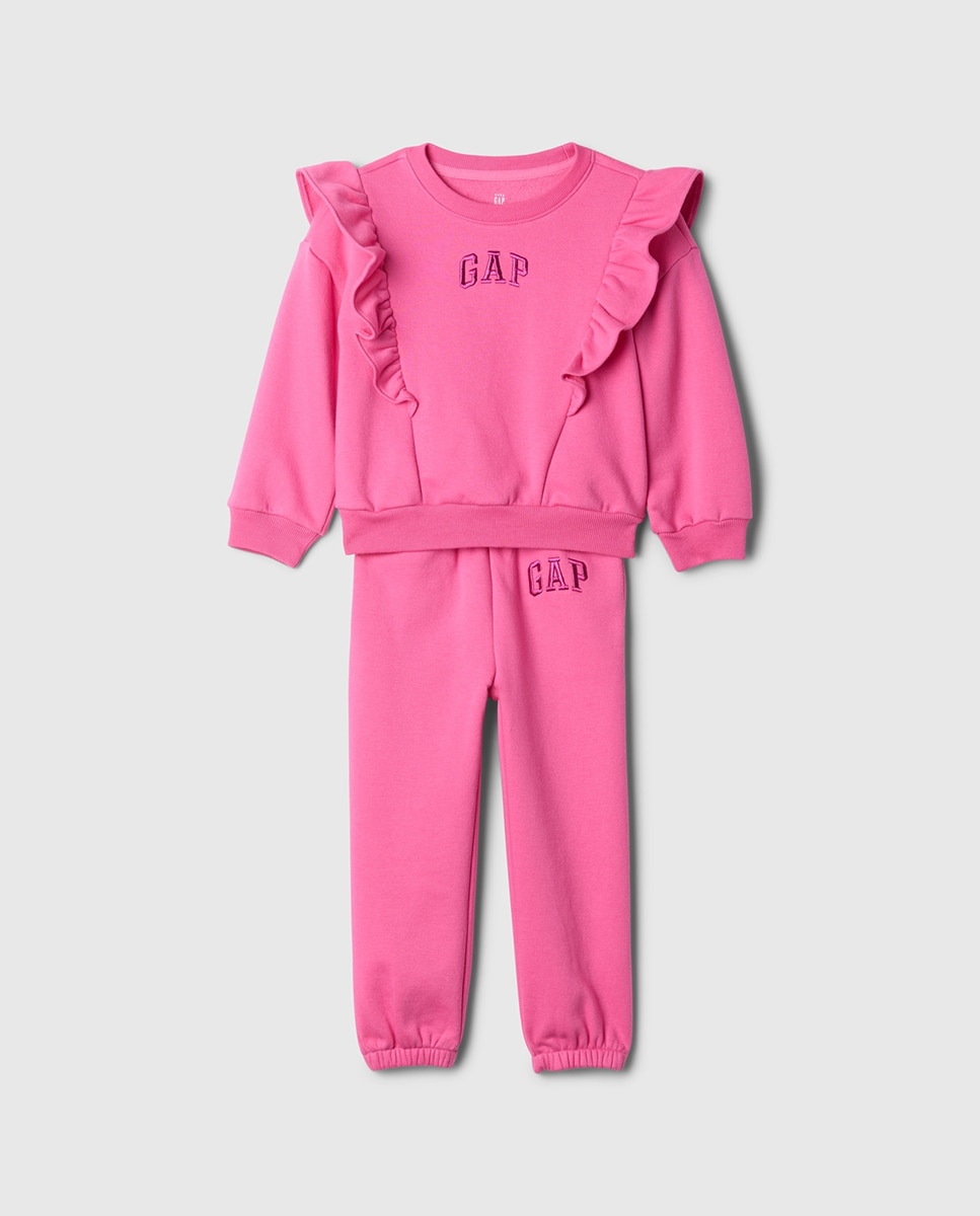 Imagen 0 de Sudadera de niña sin capucha con logotipo de Gap en la parte delantera