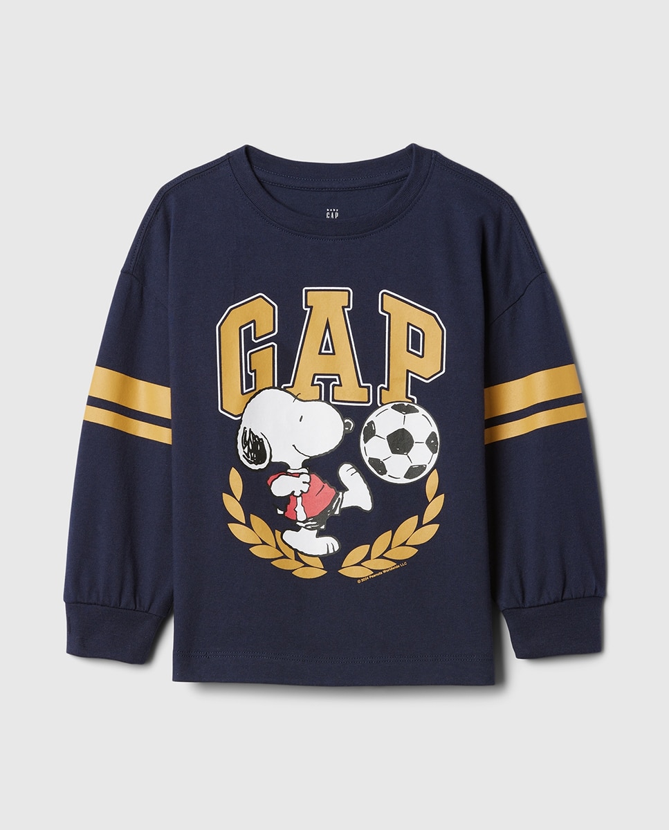 Imagen 0 de Camiseta de niño de rugby con rayas,  cuello redondo y manga larga de rugby con rayas
