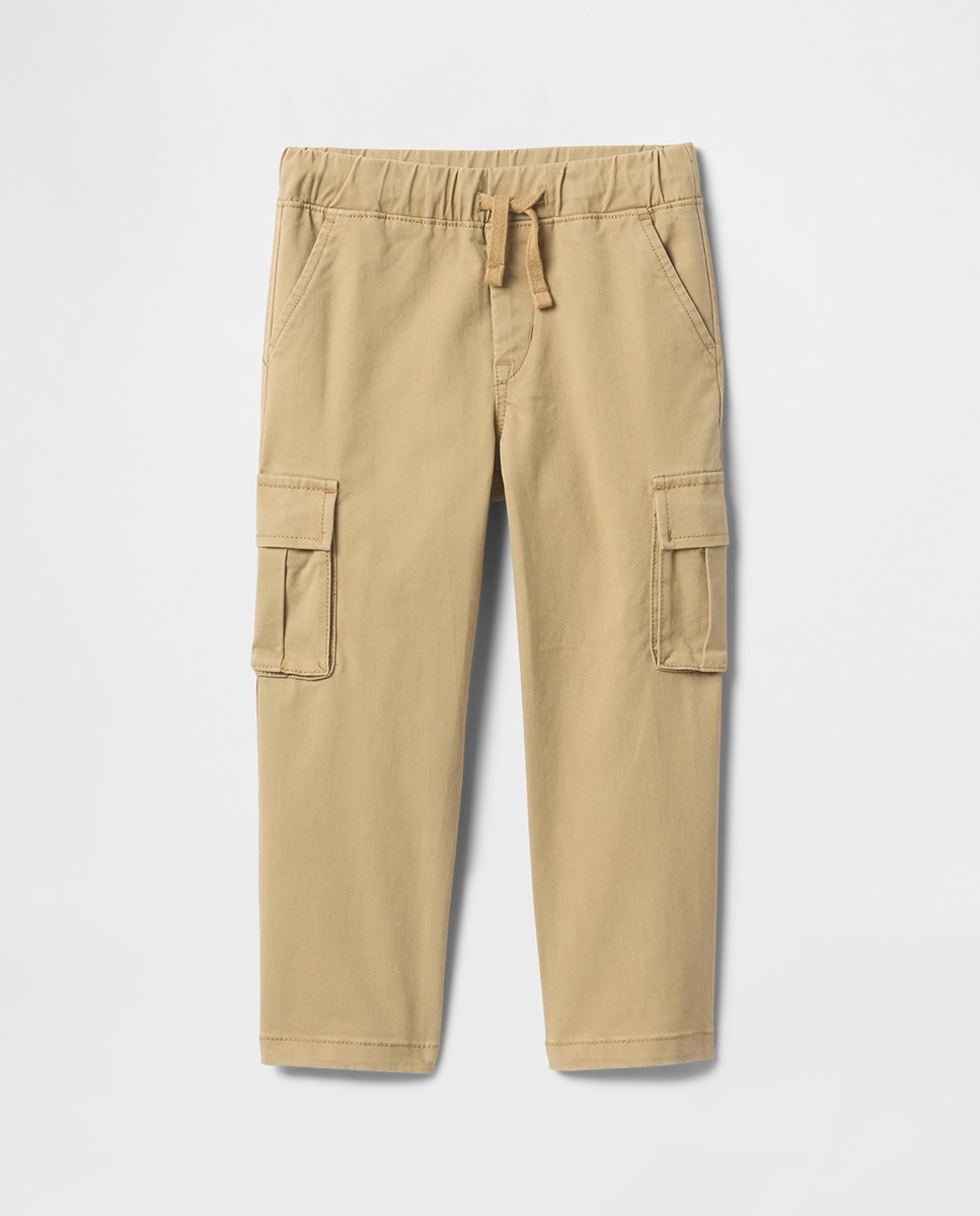 Imagen 0 de Pantalones largos cargo sin cordones, sin cordones y cintura elástica