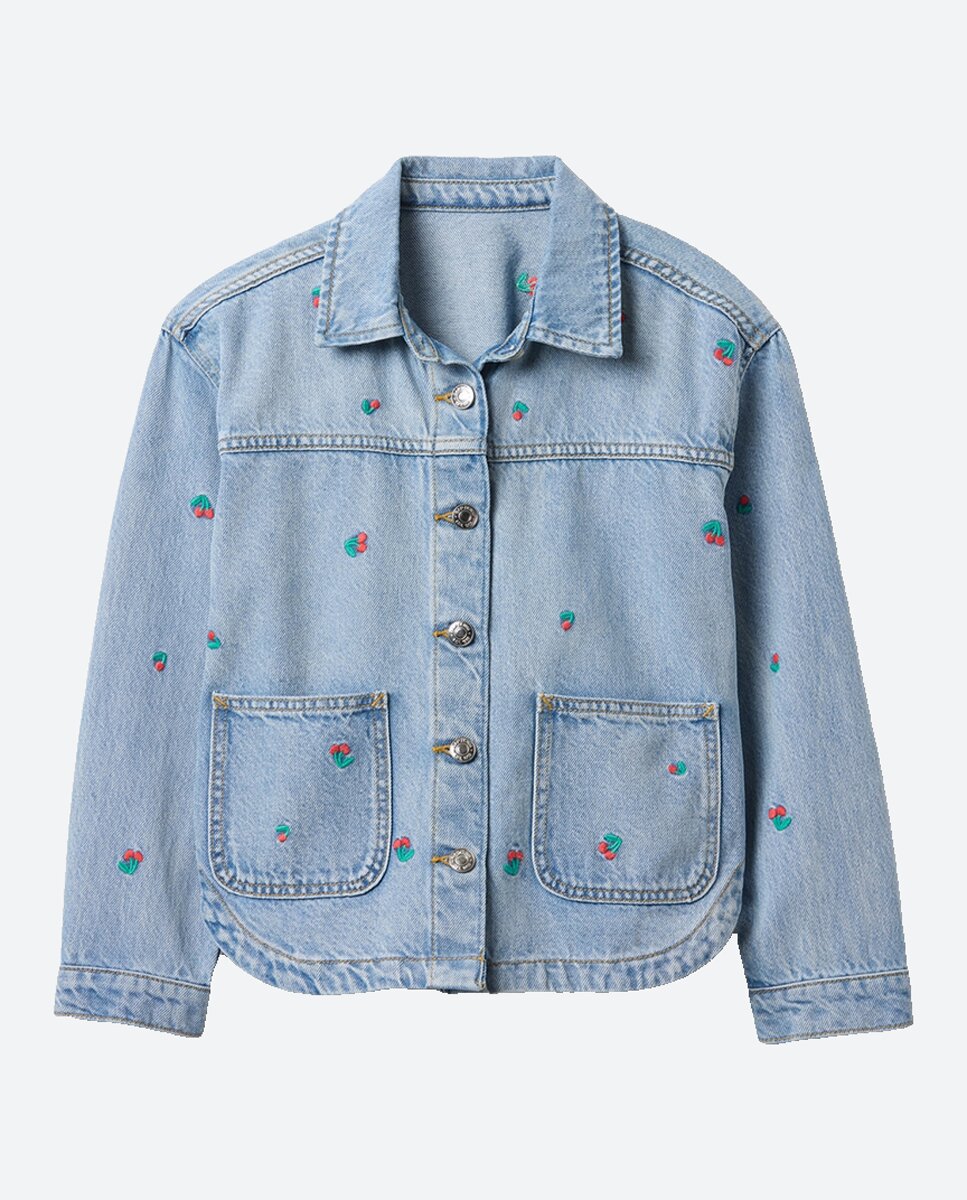 Imagen 0 de Camisa vaquera con bolsillos de niña