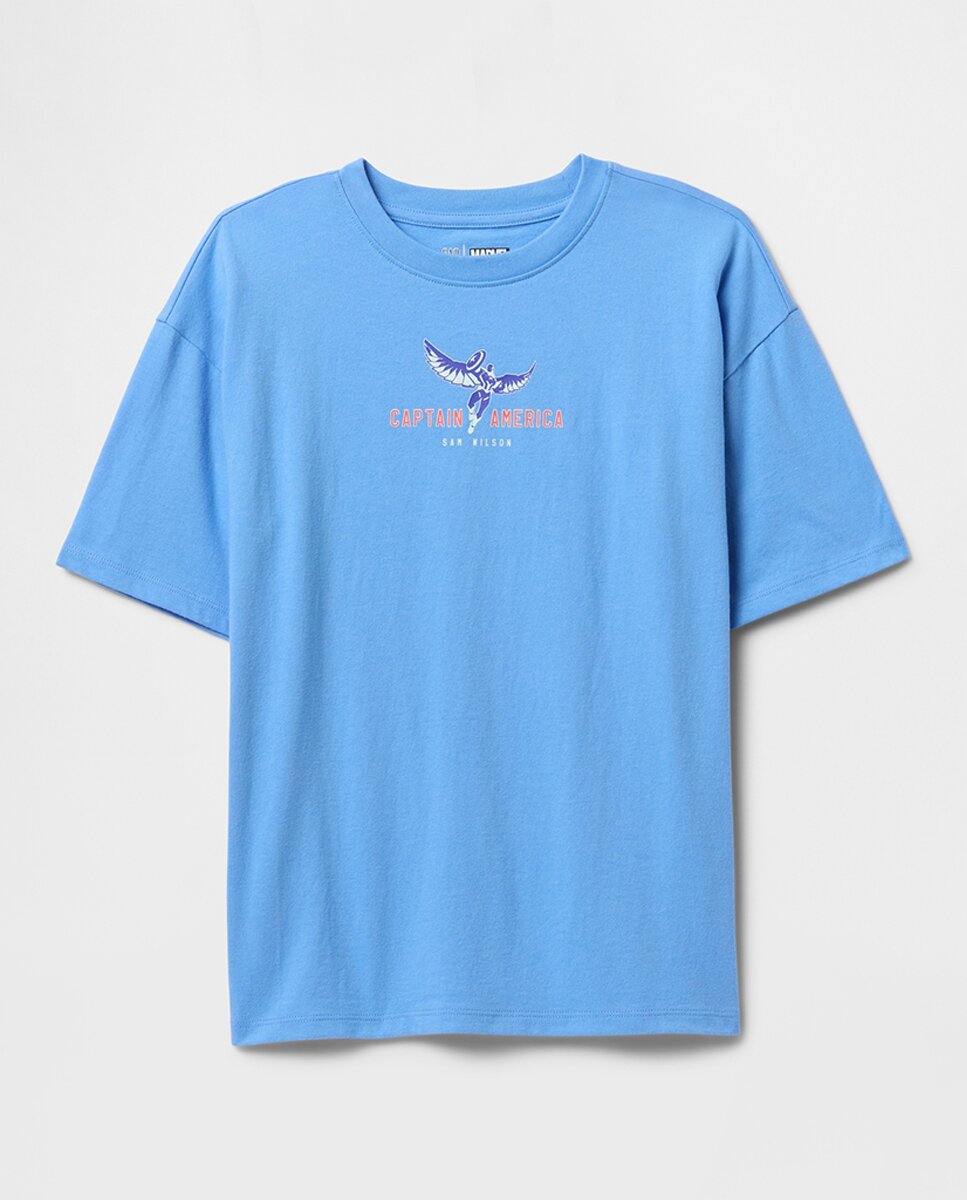 Imagen 0 de Camiseta de manga corta con cuello redondo de niño