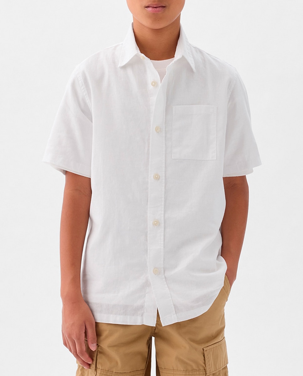 Imagen 0 de Camisa de niño con manga corta y bolsillo