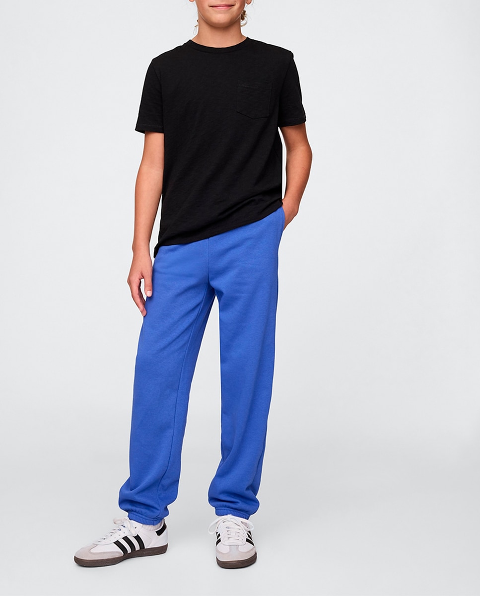 Imagen 0 de Pantalón relaxed fit con cintura elástica y cordón y bolsillos en las costuras y logo de GAP en cadera de niño