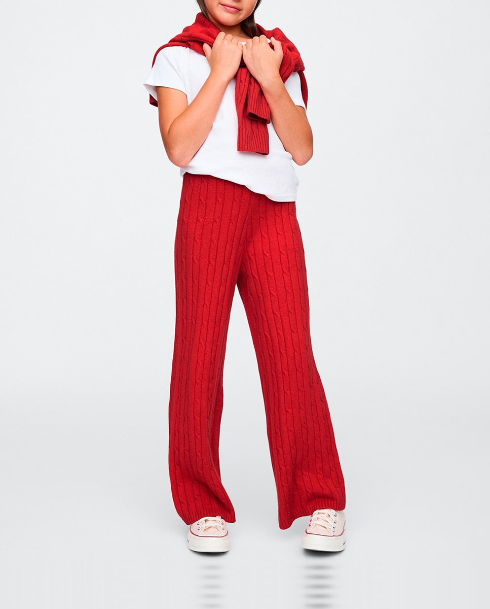 Imagen 0 de Pantalones de punto trenzado CashSoft de niñas