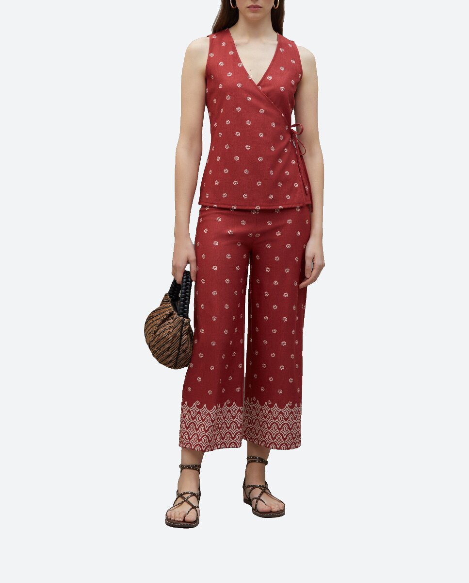Imagen 0 de Pantalón de mujer de cenefa