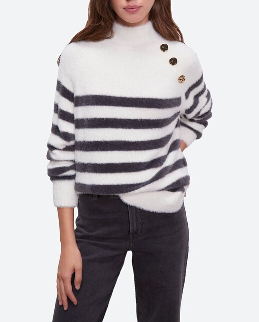 Imagen 0 de Jersey de mujer rayas con botones