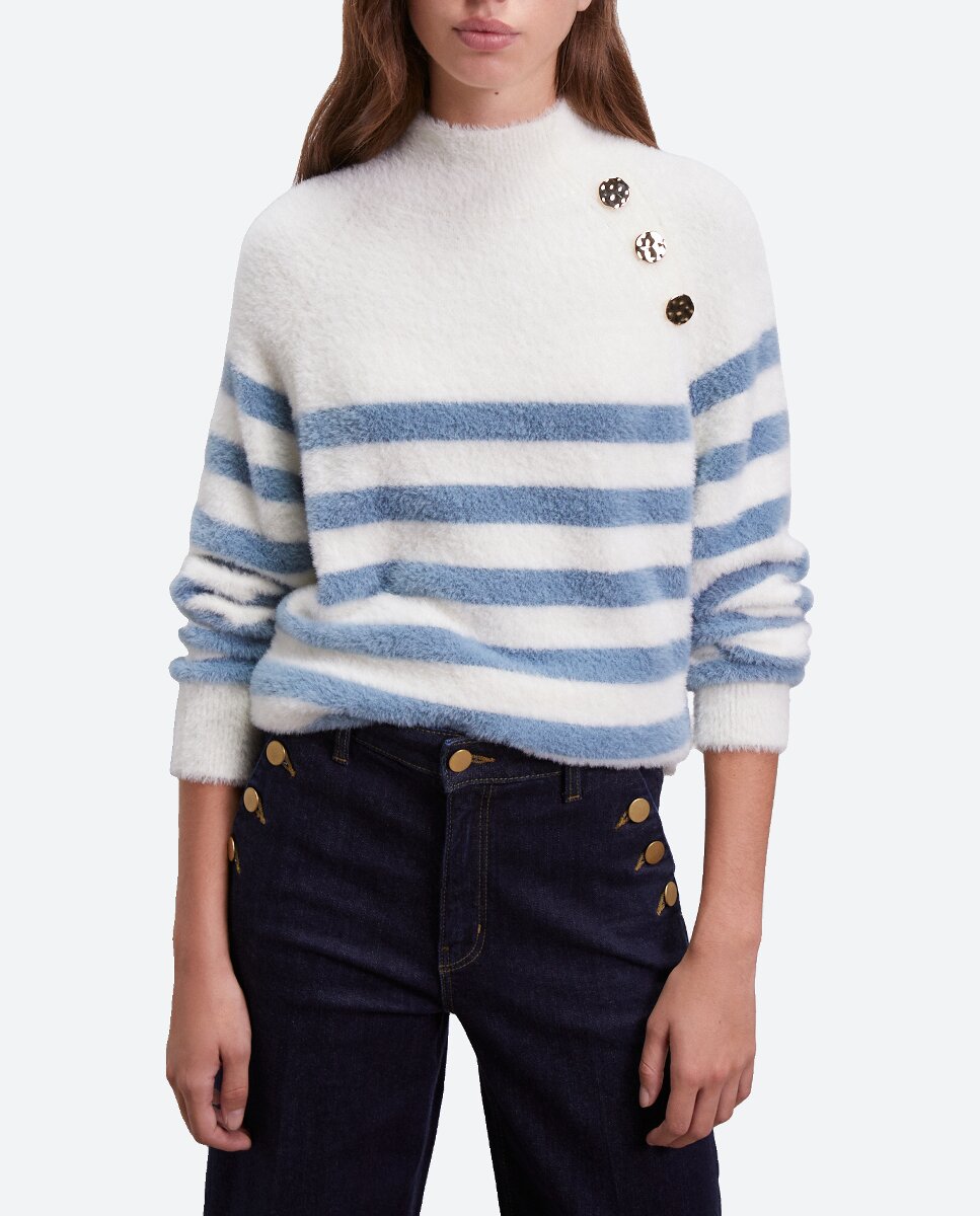 Imagen 0 de Jersey de mujer rayas con botones